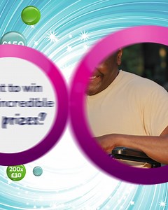 Our Lucky Lottery is now bigger! Over 200 guaranteed weekly winners means more chances to win. Top prize of £1,000, plus you’ll be automatically entered into our quarterly Superdraw of £10,000! 16 , GB only. Ts&Cs apply. [Visual Description: Lucky Lottery advert featuring Lucky Lottery players, along with our puppies] | Guide Dogs UK