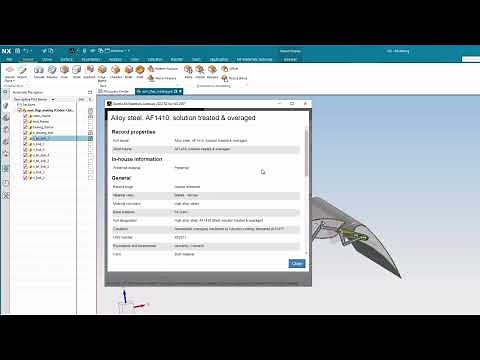 Assign materials in NX