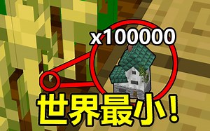 我的世界史上最小的房子！打破世界纪录！