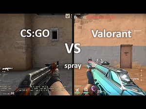 Valorant vs CS:GO spray (Vandal & AK-47)
