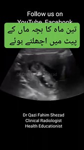1.8M views · 10K reactions | 3 months fetus ultrasound 12 week baby Bacha harkat kysy krta hy | Dr Qazi Fahim Shezad | Facebook