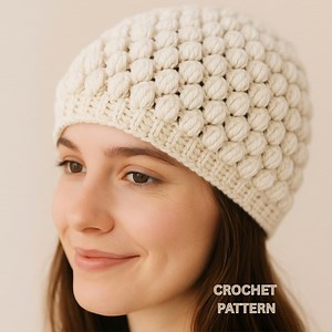 CROCHET PATTERN Snowy Wheat Puff Stitch Crochet Hat Pattern, Instant Download. Winter Beanie Newborn to Adult Crochet Flat - Etsy Canada