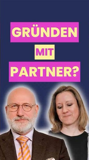 Mit dem Partner gründen geht das gut?