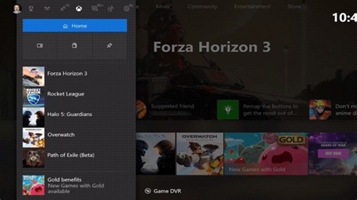 Next Xbox update changes the home menu, Guide, and community feed
