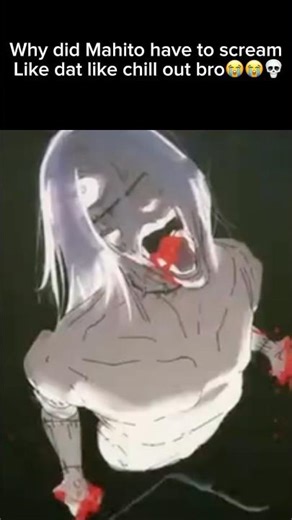 Mahito screaming itadori yuji in the new modulo trailer