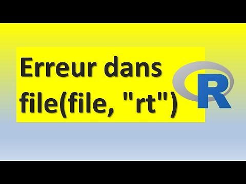 Solution pour Erreur dans file(file, rt) : impossible d'ouvrir la connexion dans R