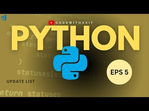 Learn Update / Edit List Item in #python part 5