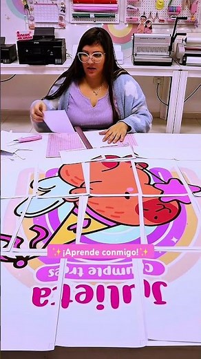 ¿Cómo hacer un cartel grande usando impresora A4? 😱 #papeleriacreativa #diy #rincondeideas