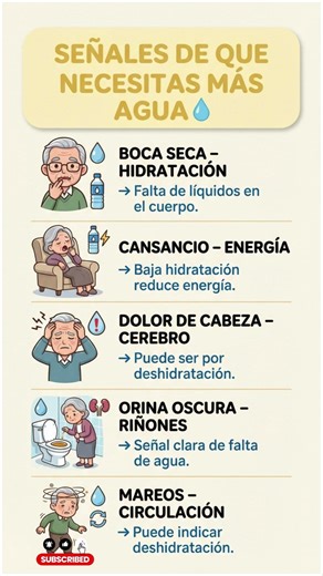 ⚠️SEÑALES DE QUE NESESITAS MAS AGUA