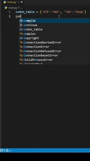Codon Table Bug | Case Sensitive Python Mistake ❌