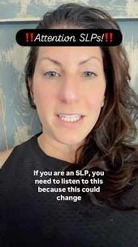 SLPs! They may be changing CPT code 92507