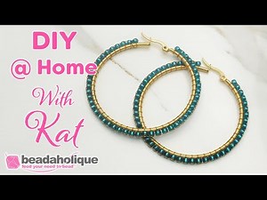 How to Do Circular Brick Stitch On a Hoop Earring