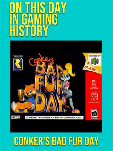On March 5, 2001, Conker’s Bad Fur Day released on Nintendo 64 — and it didn’t fit the system it lived on. Nintendo in the ’90s meant mascots, bright colors, and games built for everyone in the living room. But this was an M-rated platformer filled with profanity, graphic violence, film parodies, and fourth-wall breaks. And it wasn’t on PlayStation. It was on Nintendo hardware. That’s what made it such a strange moment in gaming history. By the early 2000s, the first generation of Nintendo playe