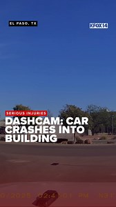 225K views · 1.5K reactions | DASHCAMShow moments a car blows past a stop sign, hits a median and is sent flying into a building in East El Paso. :FitFam https://kfoxtv.com/news/local/car-crashes-into-east-el-paso-building-one-hospitalized-in-serious-condition | KFOX-TV | Facebook