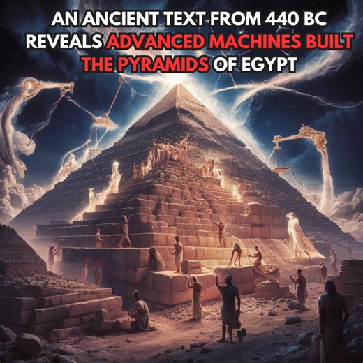 30K views · 635 reactions | An Ancient Text From 440 BC Reveals Advanced Machines Built The Pyramids Of Egypt | Space Stories | Facebook