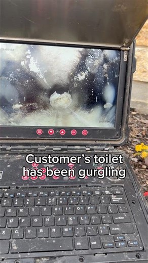 Some wipes or thick toilet paper stuck in the main line #shorts