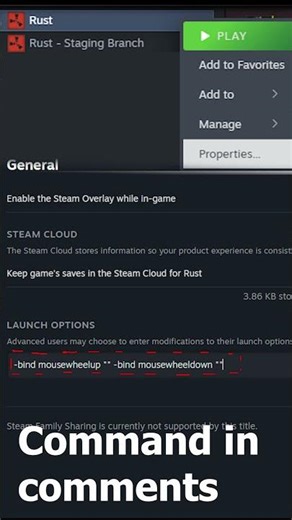 How to remove the bind for changing slots with the mouse wheel in Rust
