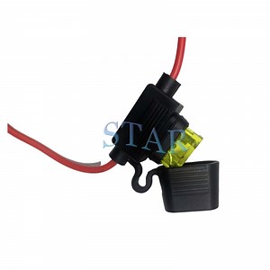 [Hot Item] Automotive 16 AWG Medium Inline Fuse Holder 12 Volts Fuse Holder for 10A Blade Fuse