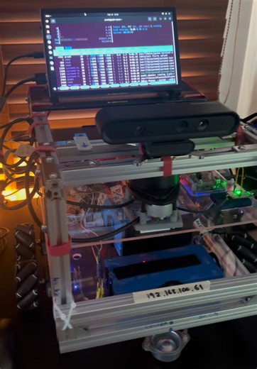 RPI5 Frist time Connect Neo V3 - input New Powerbank - input Display Status - input ORBBEC Depth Camera #AP7tech2020 #9PrachLab