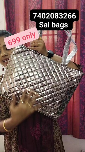 Sai bags : 7402083266 #live #jewellery #shopping #kurtis #Branding #promotion #sales #sarees #readymadeblouse #semibridalsaree #cottonsaree #kalamkari #salwarmaterial #nighty #mask #onlineshopping #influencer #clothing #trending #pocketfriendly #weavers #manufacturers #brandingwithShakthii | Branding with Shakthii | Facebook