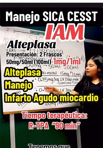 Manejo de Infarto Agudo con Alteplasa: Guía Práctica