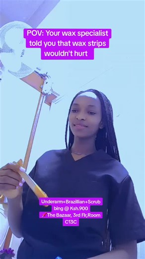 Waxing pain levels are quite bearable. It's temporary and It gets easier. The more consistently you wax, the less painful it becomes over time. Hair grows back finer and sparser. #fyp #waxingnairobi #goviral #kenyantiktok🇰🇪 #wax