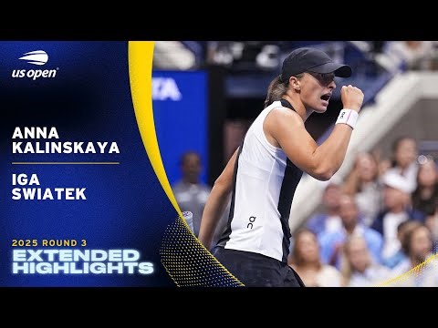Anna Kalinskaya vs. Iga Swiatek Extended Highlights | 2025 US Open Round 3