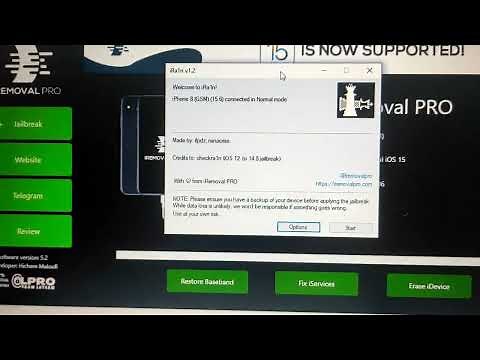 iRemoval Pro IOS 15 + 15.6/16 Bypass With Signal Jailbreak IOS 15+ 15.6/16 Windows support 6 to x