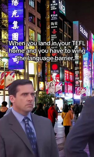 When you have to wing the language barrier when you arrive at your...