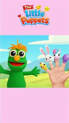Farm Finger Family #shorts #kidssongs #puppetshow