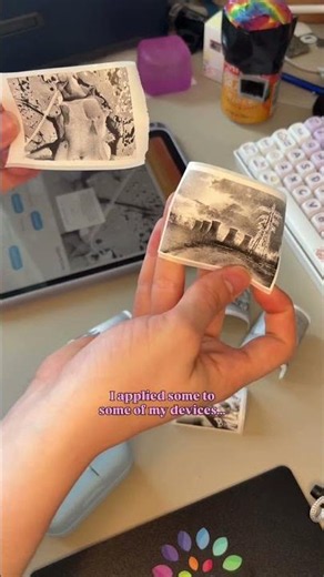 Turning my art into stickers using a thermal label printer! #stickers #diystickers #diy #diycrafts