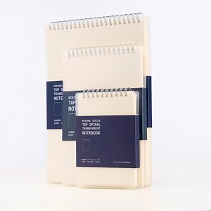 Top Spiral Transparent Cover Notepads | 160 Pages 80 Sheets | 100 Gsm Paper | A6 A5 B5 Top Spiral Lefty-friendly Journal Notebooks - Etsy
