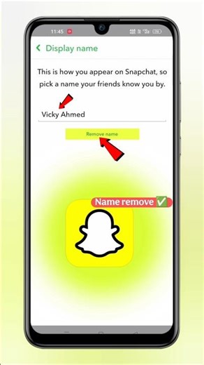 Snapchat account display name kaise remove kare | Snapchat account name remove #techfrack #shorts