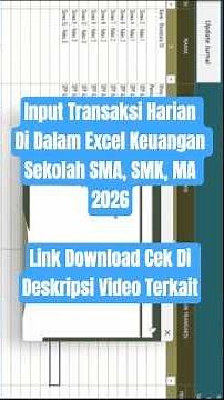 Automatic Excel Daily Transaction Input for High School & Vocational High School Finance 2026 #ex...