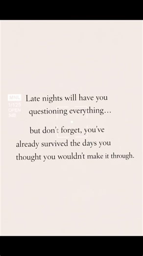 You’ve already made it through what you thought you couldn’t. 🫶🏽💭