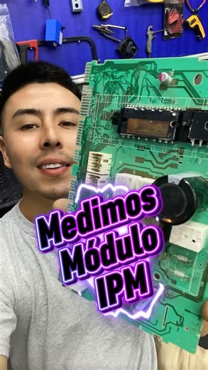 Medimos módulo IPM de placas inverter #moduloipm #transistorigbt #plaqueta #tecnico | Martin Celiz