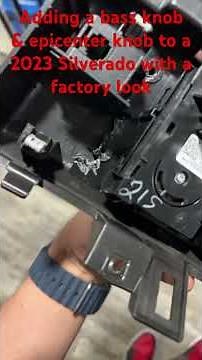 How to add a bass knob to 2023 silverado with a factory look! #silveradonation #silverado #bassknob
