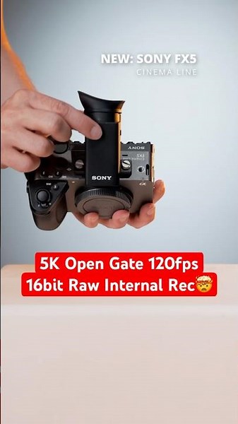 The New FX5 Cinema Camera | What’s New 🤯 Internal 16 bit Raw🔥 #FX5