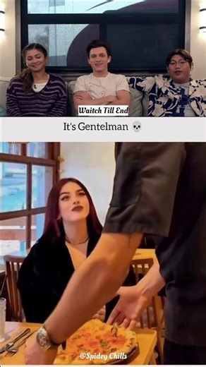 Tom Holland react try to laugh #tomholland #trynottolaugh #funny #reaction #prank #comedy #shorts