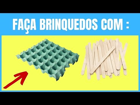 Brinquedos RECICLADOS fáceis de fazer [EM CASA]