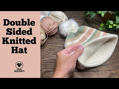 How to knit a double-sided hat