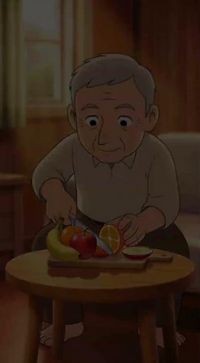 A Day in the Life of a Lonely Elderly Man – Heartwarming Cartoon Story