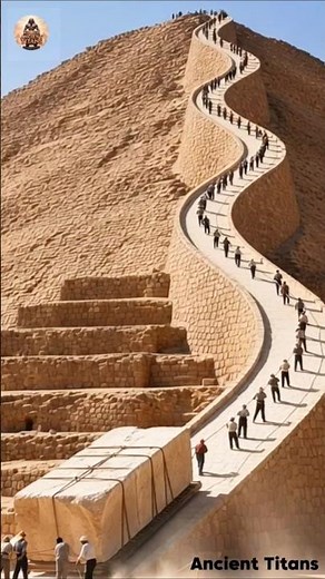 The Building of the Pyramids in Egyptian