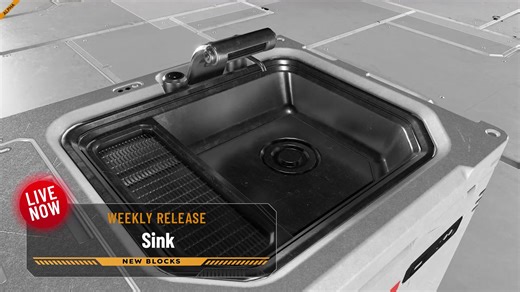 3.2K views · 49 reactions | Hello, Engineers! In this week’s release, we’re introducing another stylish addition to your quarters. The decorative Sink Block is a standard-issue wash station that brings a sleek, refined finish to your interior spaces. ➡️ https://www.youtube.com/watch?v=UyNGkNaM1fM As always, all blocks and improvements are available now! #SE2 | Space Engineers | Facebook