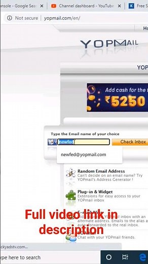 How to create a yopmail account #shorts #students #learning
