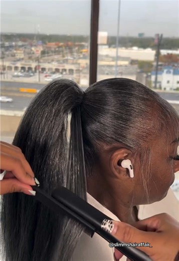 Perfect Color Match for Sleek Ponytails