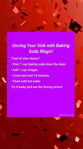Grab the baking soda and vinegar, and let's make that sink fizz 💥! | Home Tips World