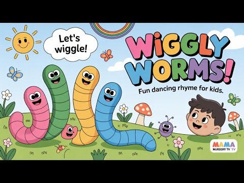 Wiggly Worms | Funny Dancing Worms Song for Kids |