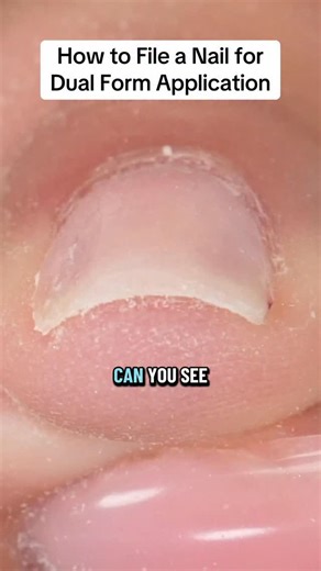 While the nail side walls and cuticle need to be filed down generously, the centre of the nail can be left a lot higher 👉🏼 When applying Dual Forms, there is room for this product at the Apex of the form 👍🏼 Even more so with Half Well nail forms SHOP NEW YEAR SALE👇🏼🌟🛒 30%- 40% off select products at nailcareer.com Watch full in depth nail tutorials on YouTube: nailcareereducation 🎓 #nailcareereducation #nailtech #diynails #nailtutorial #beginnernailtech Nails - Nail tech - Nail technici