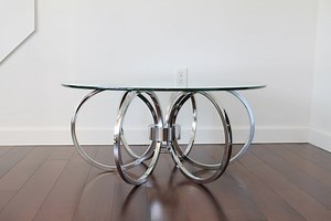 Vintage 70's Chrome Coffee Table, Milo Baughman Style Furniture, Mid-century Modern - Etsy